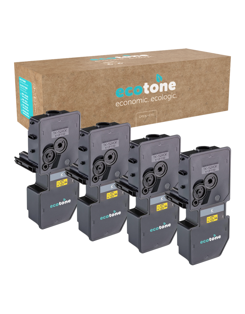 Ecotone Ecopack (Replaces Kyocera TK-5240K toner) 4xBL - (BL 4x4000 Pages)