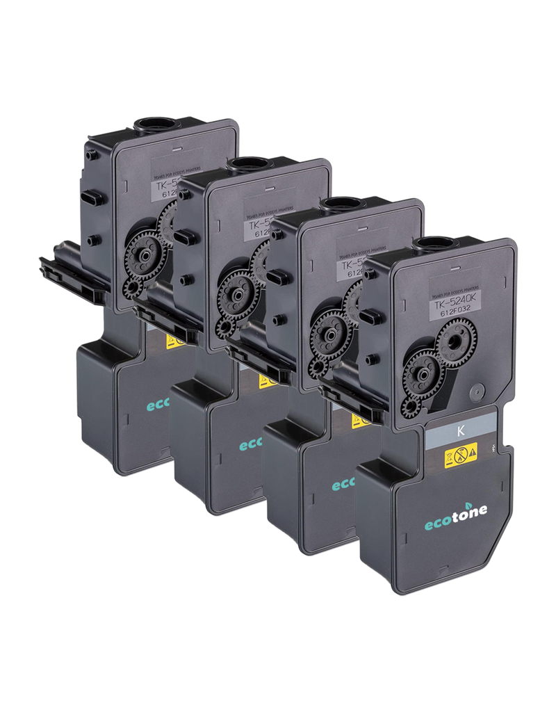 Ecotone Ecopack (Replaces Kyocera TK-5240K toner) 4xBL - (BL 4x4000 Pages)