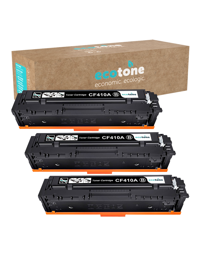 Ecotone Ecopack (Replaces HP 410A CF410A toner) 3xBL - (BL 3x2300 Pages)