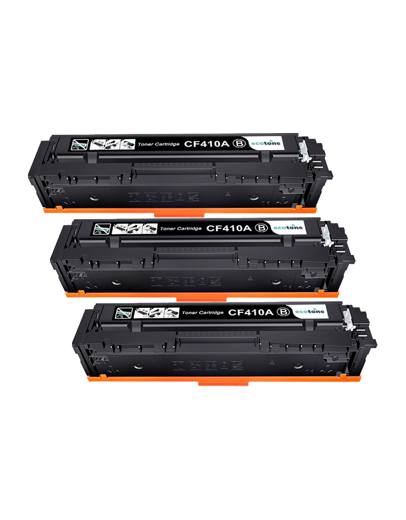 Ecotone Ecopack (Replaces HP 410A CF410A toner) 3xBL - (BL 3x2300 Pages)
