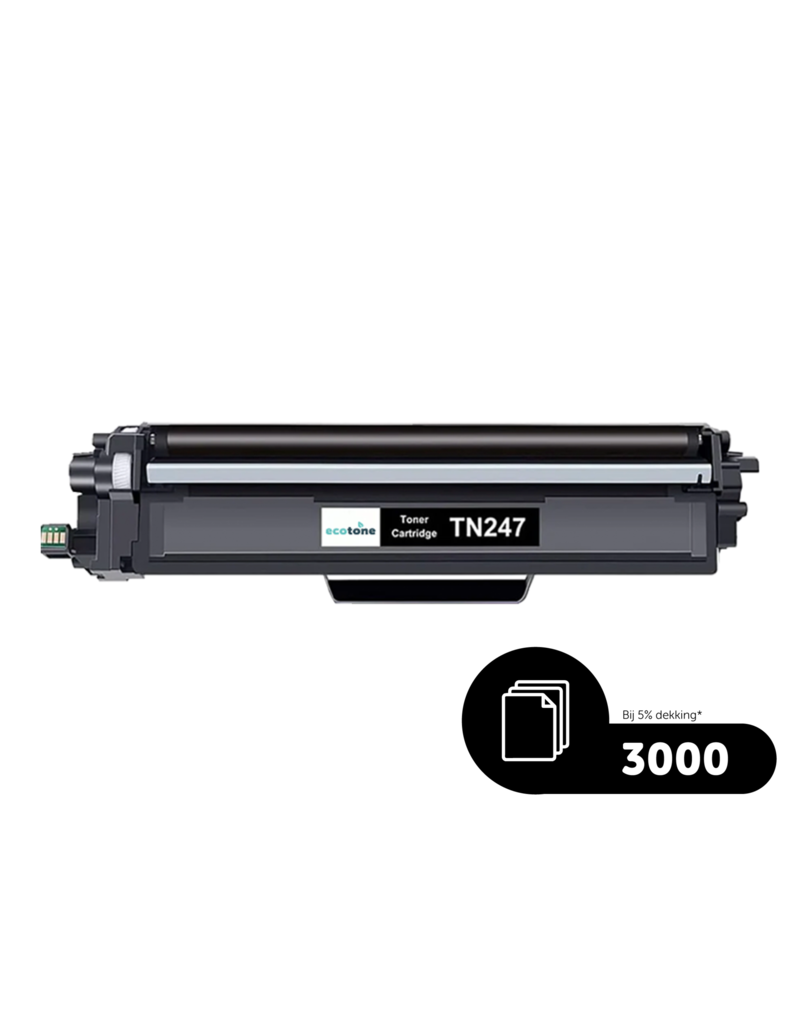 Ecotone Ecopack (replaces Brother TN-247BK) 4xBL(3000P) CC