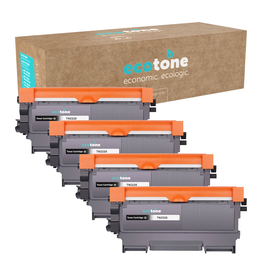 Ecotone Ecopack (Replaces Brother TN-2220 toner) 4xBL