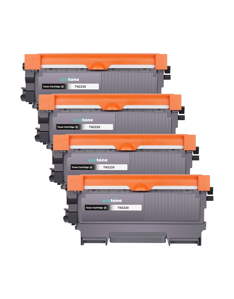 Ecotone Ecopack (Replaces Brother TN-2220 toner) 4xBL - (BL 4x2600 Pages)