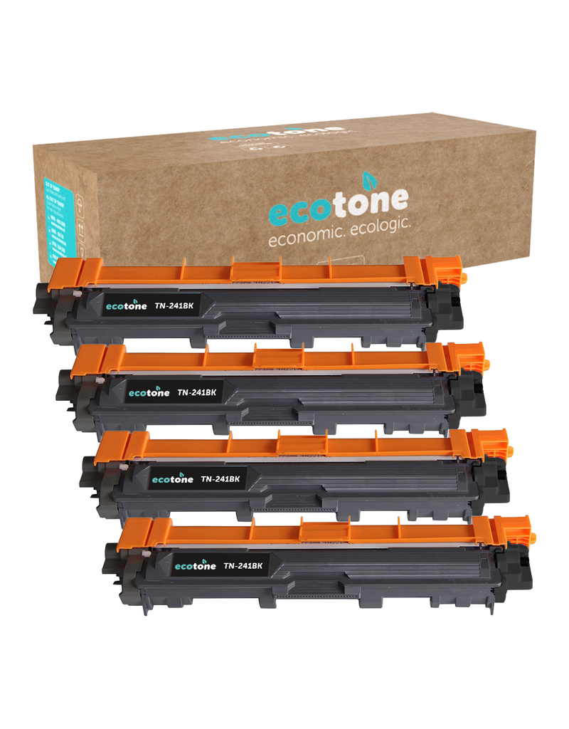 Ecotone Ecopack (Replaces Brother TN-241BK toner) 4xBL - (BL 4x2500 Pages)