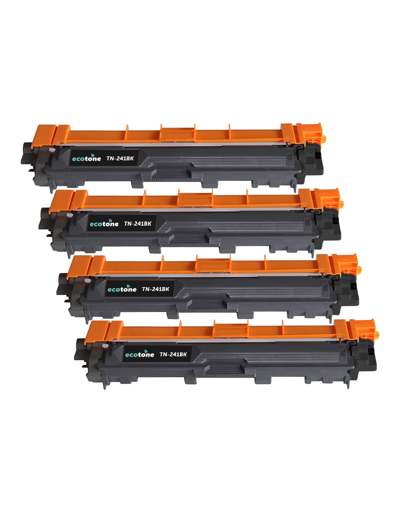 Ecotone Ecopack (Replaces Brother TN-241BK toner) 4xBL - (BL 4x2500 Pages)