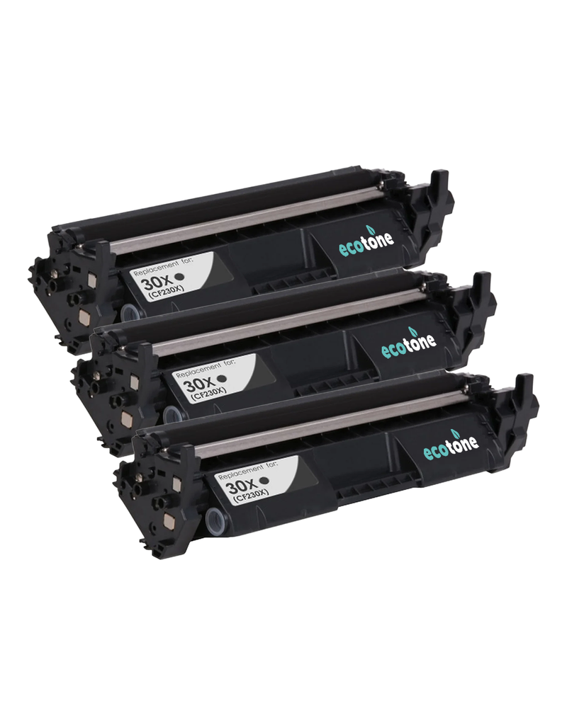 Ecotone Ecopack (Replaces HP 30X CF230X toner) 3xBL - (BL 3x3500 Pages)