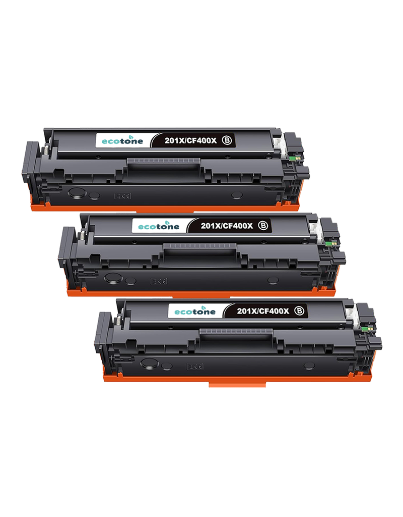 Ecotone Ecopack (Replaces HP 201X CF400X toner) 3xBL - (BL 3x2800 Pages)