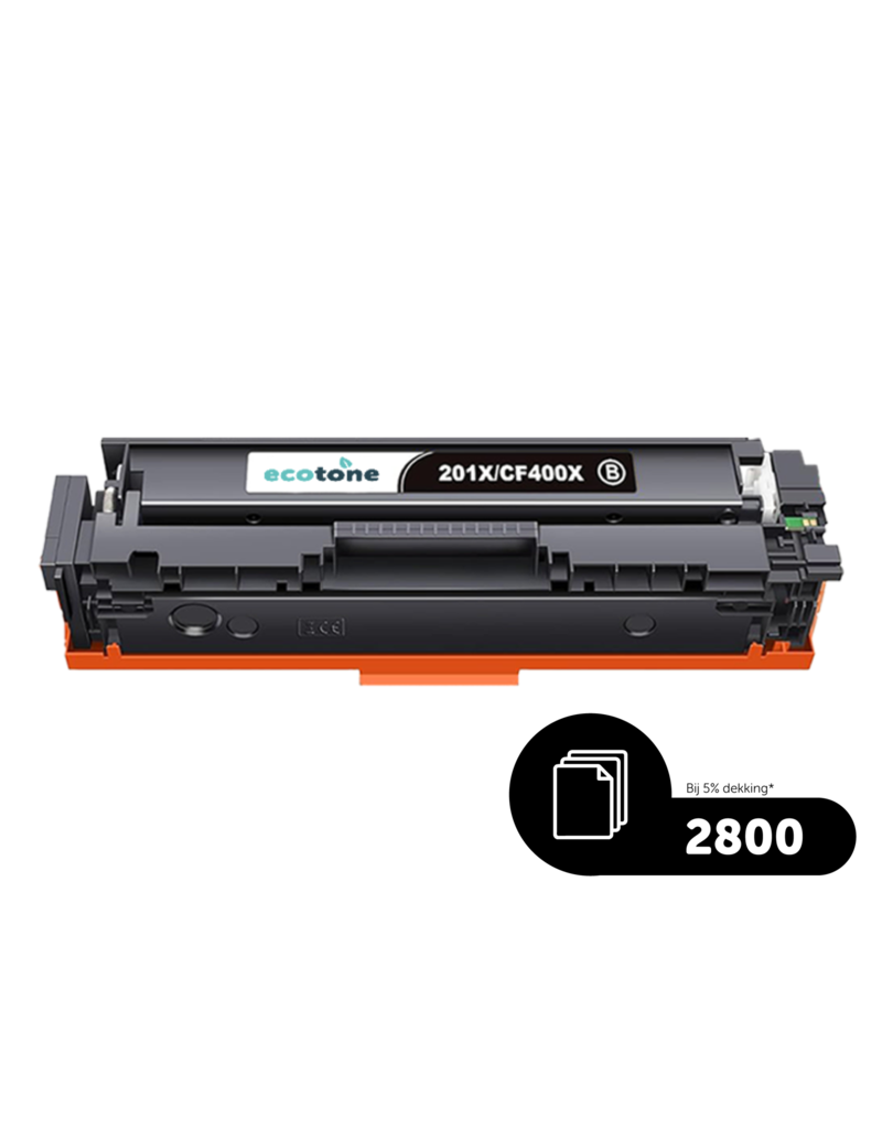 Ecotone Ecopack (Replaces HP 201X CF400X toner) 3xBL - (BL 3x2800 Pages)