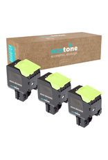 Ecotone Ecopack (Replaces Lexmark 802HK 80C2HK0 toner) 3xBL - (BL 3x4000 Pages)