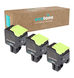 Ecotone Ecopack (Replaces Lexmark 802HK 80C2HK0 toner) 3xBL