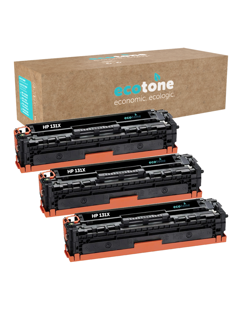Ecotone Ecopack (Replaces HP 131X CF210X toner) 3xBL - (BL 3x2400 Pages)