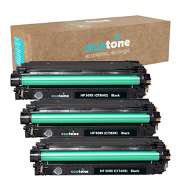 Ecotone Ecopack (Replaces HP 508X CF360X toner) 3xBL