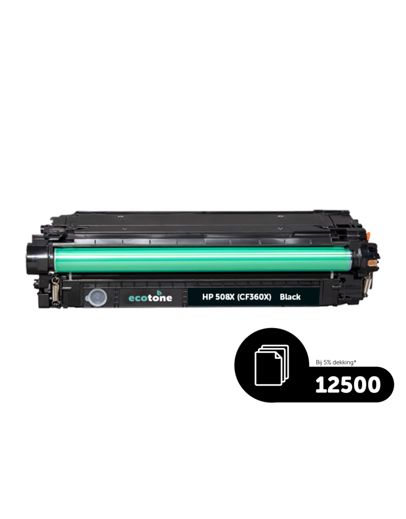 Ecotone Ecopack (Replaces HP 508X CF360X toner) 3xBL - (BL 3x12500 Pages)