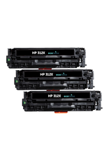Ecotone Ecopack (Replaces HP 312X CF380X toner) 3xBL - (BL 3x4400 Pages)