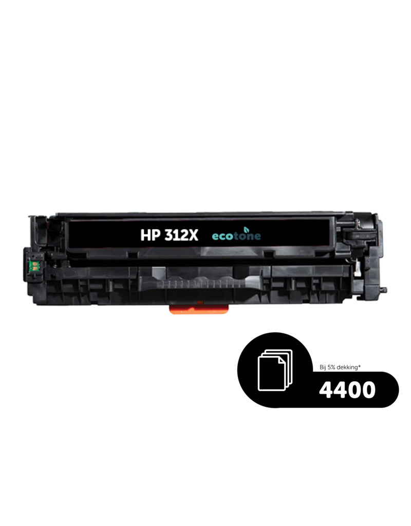 Ecotone Ecopack (Replaces HP 312X CF380X toner) 3xBL - (BL 3x4400 Pages)