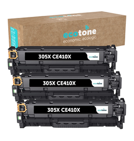 Ecotone Ecopack (Replaces HP 305X CE410X toner) 3xBL