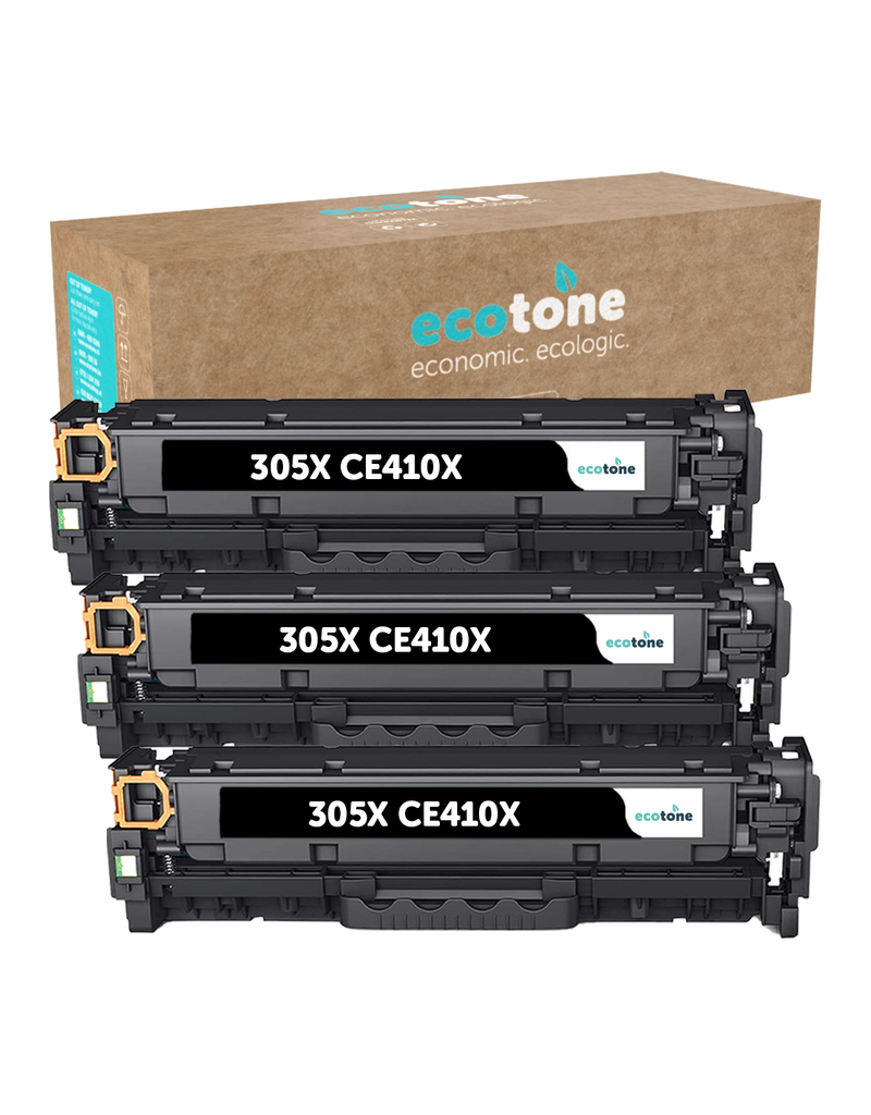 Ecotone Ecopack (Replaces HP 305X CE410X toner) 3xBL - (BL 3x4000 Pages)