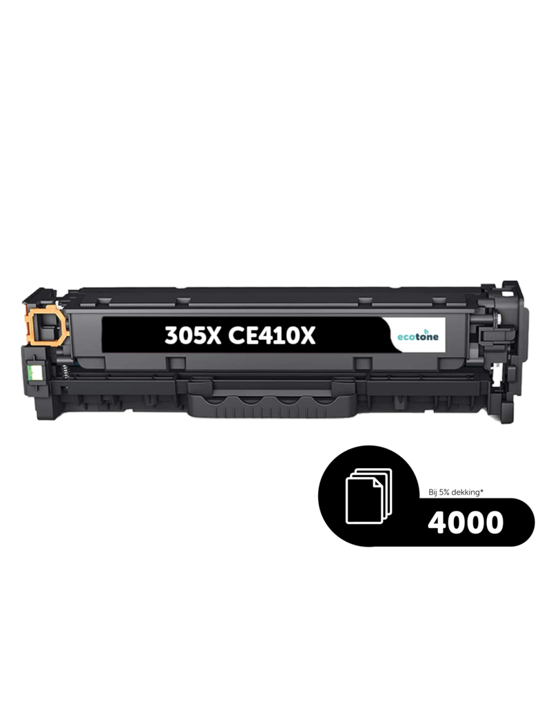 Ecotone Ecopack (Replaces HP 305X CE410X toner) 3xBL - (BL 3x4000 Pages)