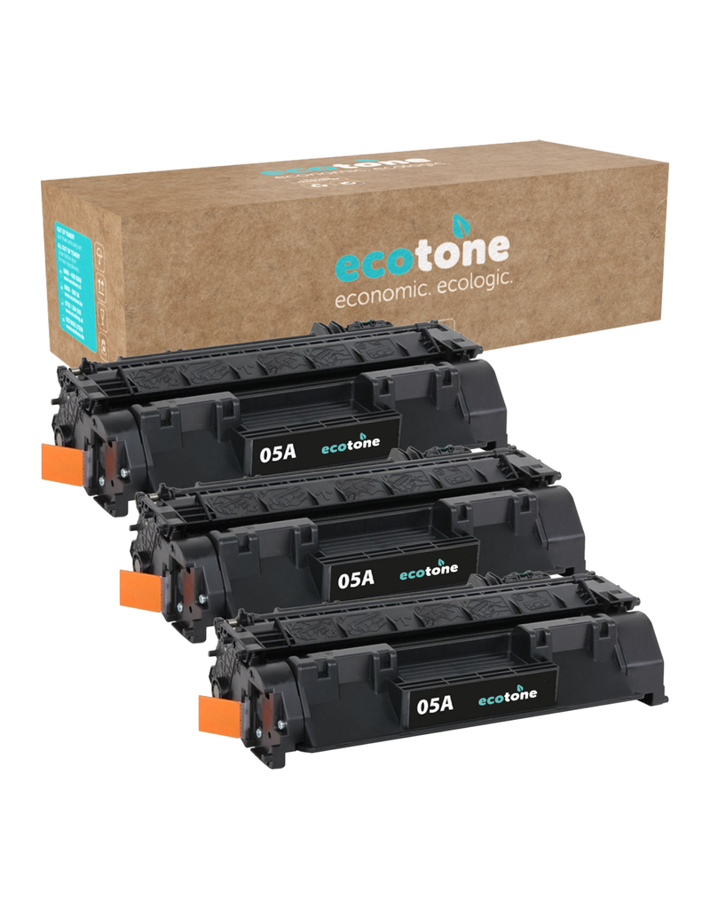 Ecotone Ecopack (Replaces HP 05A CE505A toner) 3xBL - (BL 3x2300 Pages)