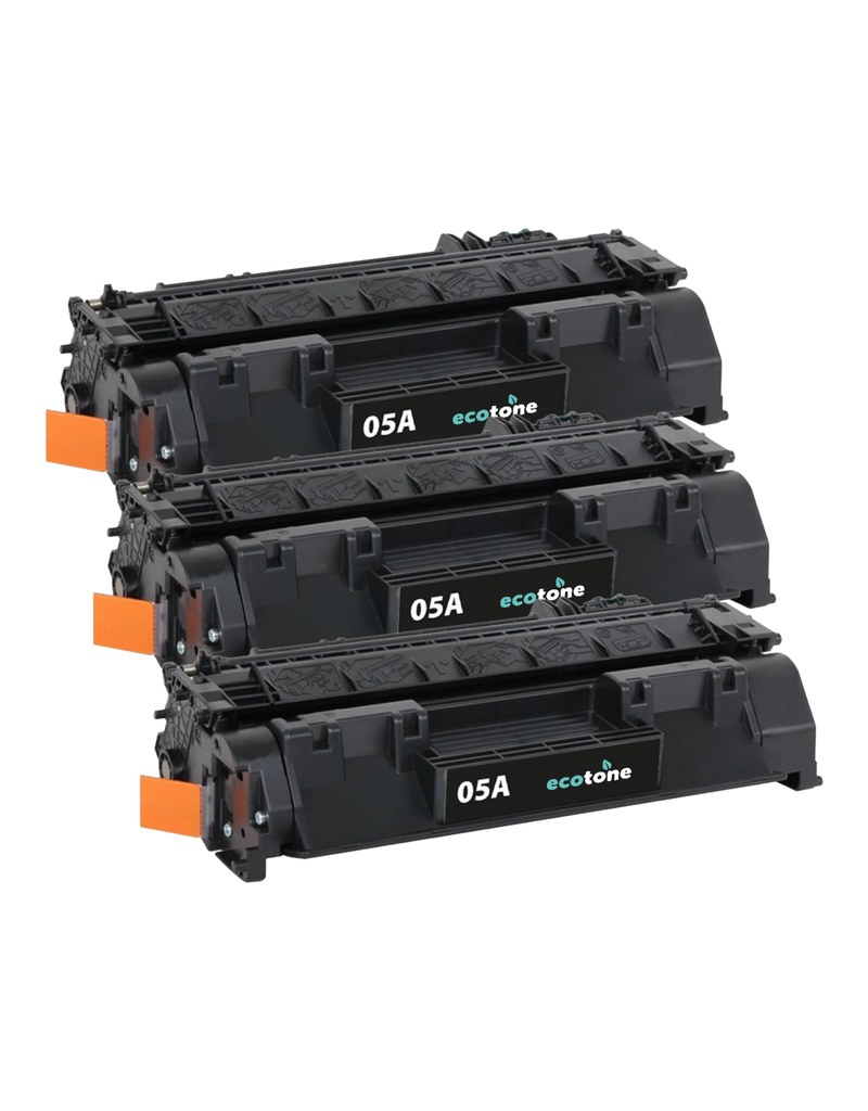 Ecotone Ecopack (Replaces HP 05A CE505A toner) 3xBL - (BL 3x2300 Pages)