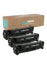 Ecotone Ecopack (Replaces HP 304A CC530A toner) 3xBL - (BL 3x3500 Pages)
