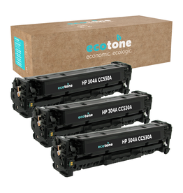 Ecotone Ecopack (Replaces HP 304A CC530A toner) 3xBL