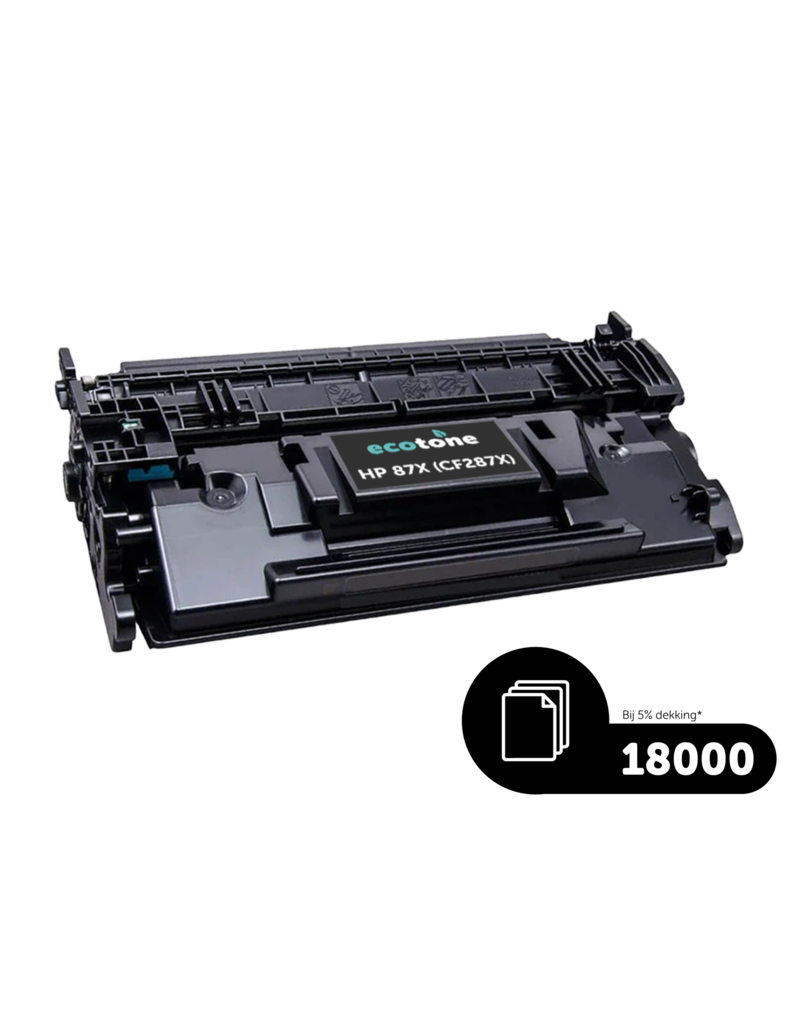 Ecotone Ecopack (Replaces HP 87X CF287X toner) 2xBL - (BL 2x18000 Pages)