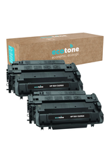 Ecotone Ecopack (Replaces HP 55X CE255X toner) 2xBL - (BL 2x24000 Pages)