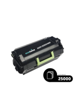 Ecotone Ecopack (Replaces Lexmark 522H 52D2H00 toner) 2xBL - (BL 2x25000 Pages)