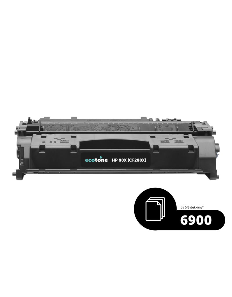 Ecotone Ecopack (Replaces HP 80X CF280X toner) 3xBL - (BL 3x6900 Pages)