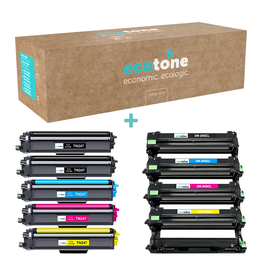 Ecotone Ecopack (Replaces Brother TN-247 toner/drum) 2xBl+1xCMY+1xDr