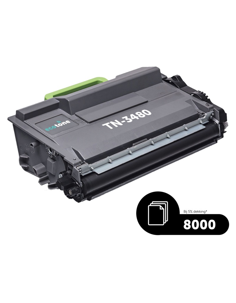 Ecotone Ecopack (Replaces Brother TN-3480 toner/drum) 3xBl+1xDr - (BL 3x8000 Pages) (Drum 1x50000 Pages)