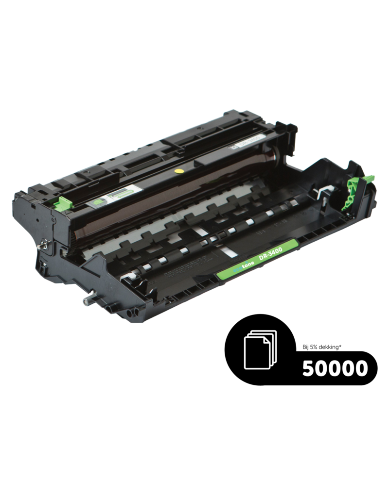 Ecotone Ecopack (Replaces Brother TN-3480 toner/drum) 3xBl+1xDr - (BL 3x8000 Pages) (Drum 1x50000 Pages)