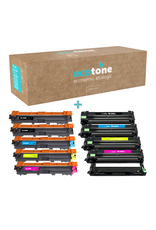 Ecotone Ecopack (Replaces Brother TN-246 toner/Drum) 2xBL+1xCMY+1xDr - (BL 2x2500 Pages) (CMY 3x2200 Pages) (Drum 1x15000 Pages)