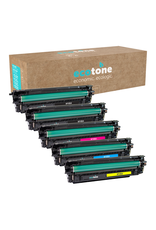 Ecotone Ecopack (Replaces HP 651A CE340A toner) 2xBlack + 1xCMY - (BL 2x13500 Pages) (CMY 3x16000 Pages)
