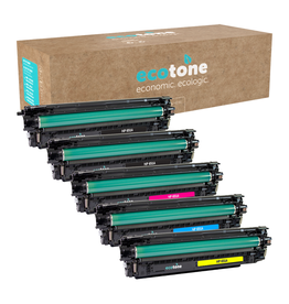 Ecotone Ecopack (Replaces HP 651A CE340A toner) 2xBlack + 1xCMY