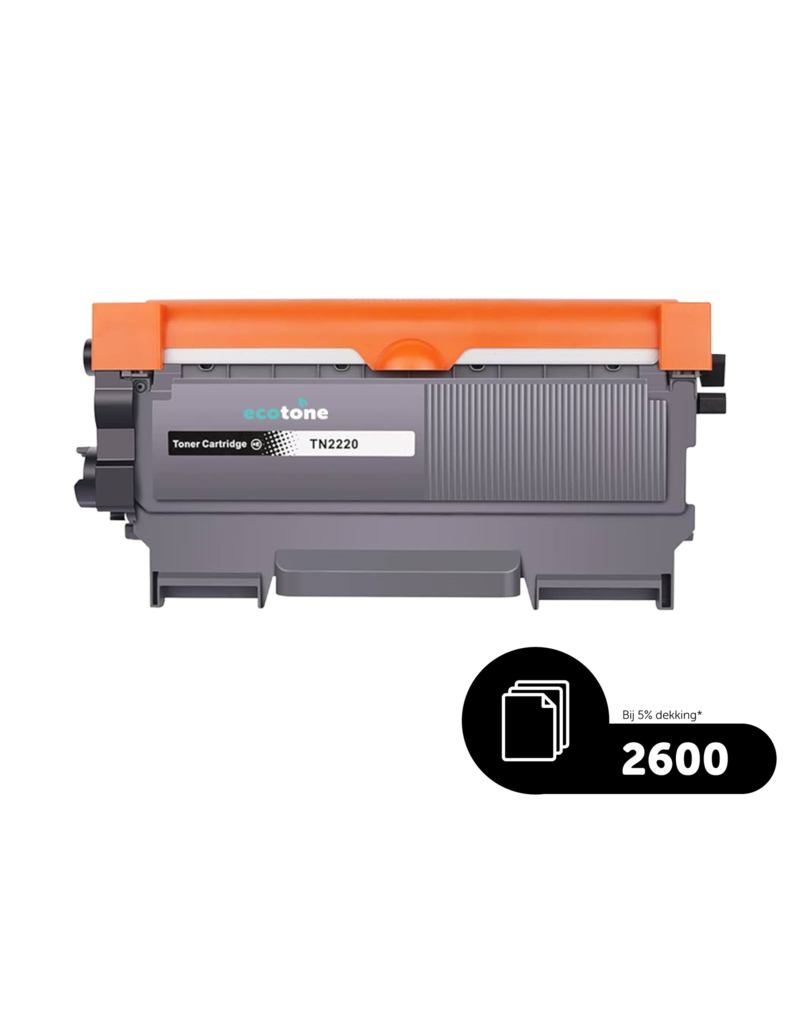 Ecotone Ecopack (Replaces Brother TN-2220 toner/drum) 4xBlack + 1xDr - (BL 4x2600 Pages) (Drum 1x12000 Pages)