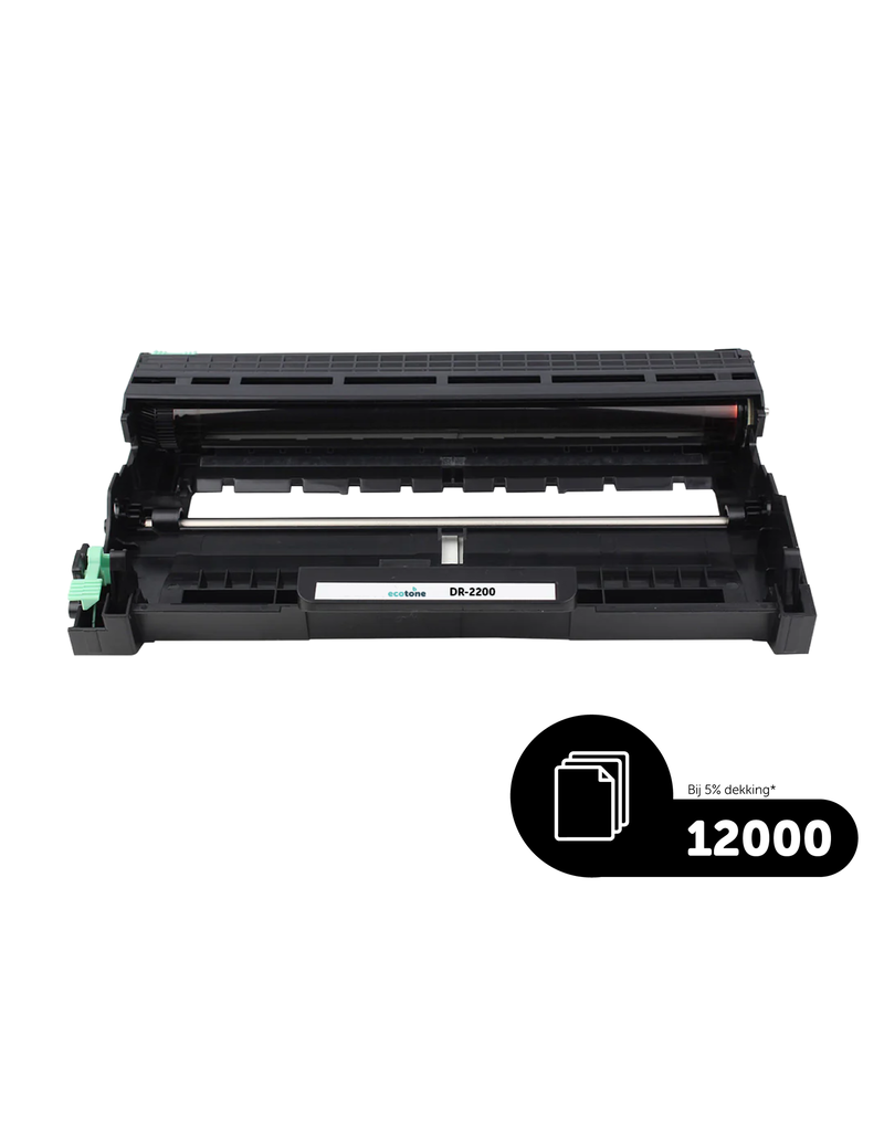 Ecotone Ecopack (Replaces Brother TN-2220 toner/drum) 4xBlack + 1xDr - (BL 4x2600 Pages) (Drum 1x12000 Pages)