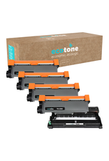 Ecotone Ecopack (Replaces Brother TN-2320 toner/drum) 4xBlack + 1xDr - (BL 4x2600 Pages) (Drum 1x12000 Pages)