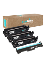 Ecotone Ecopack (Replaces HP 30X CF230x toner/drum) 3xBlack + 1xDrum - (BL 3x3500 Pages) (Drum 1x23000 Pages)