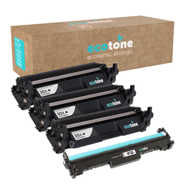 Ecotone Ecopack (Replaces HP 30X CF230x toner/drum) 3xBlack + 1xDrum