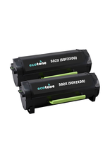 Ecotone Ecopack (Replaces Lexmark 502X 50F2X00 toner) 2xBL