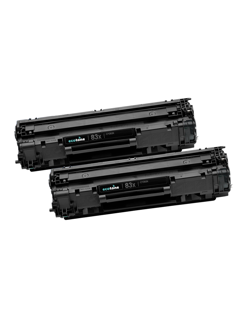 Ecotone Ecopack (Replaces HP 83X CF283X toner) 2xBL - (BL 2x3000 Pages)