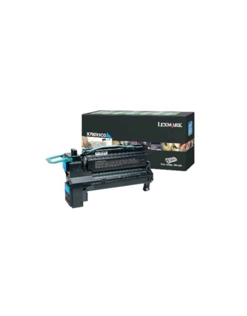 Lexmark Lexmark X792X1CG toner cyan 20000 pages return (original)