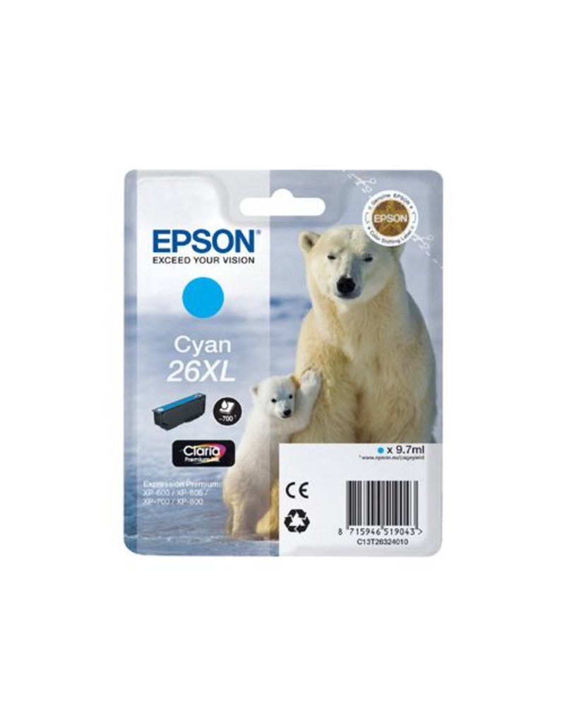 Epson Epson T26XL (C13T26324012) ink cyan 700 pages (original)