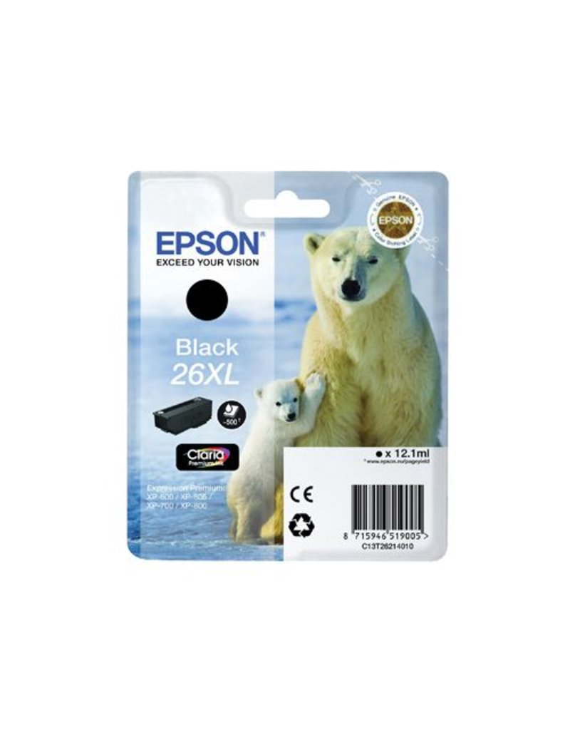 Epson Epson T26XL (C13T26214012) ink black 500 pages (original)