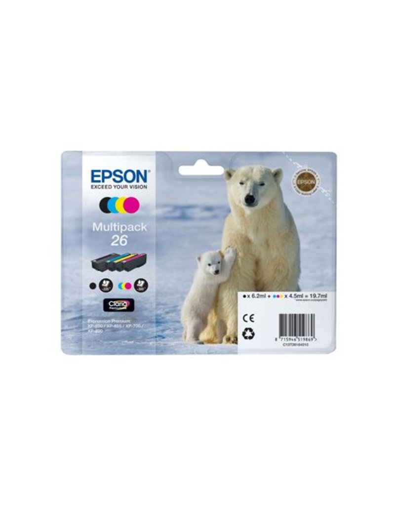 Epson Epson 26 (C13T26164010) multipack c/m/y/bk 1120p (original)