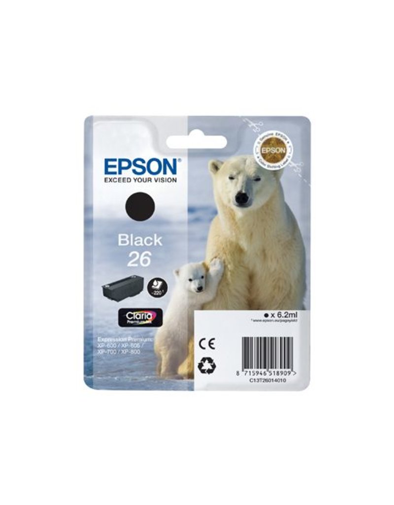 Epson Epson 26 (C13T26014010) ink black 220 pages (original)