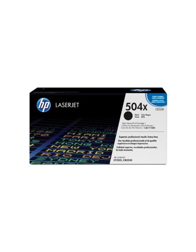 HP HP 504X (CE250X) toner black 10500 pages (original)