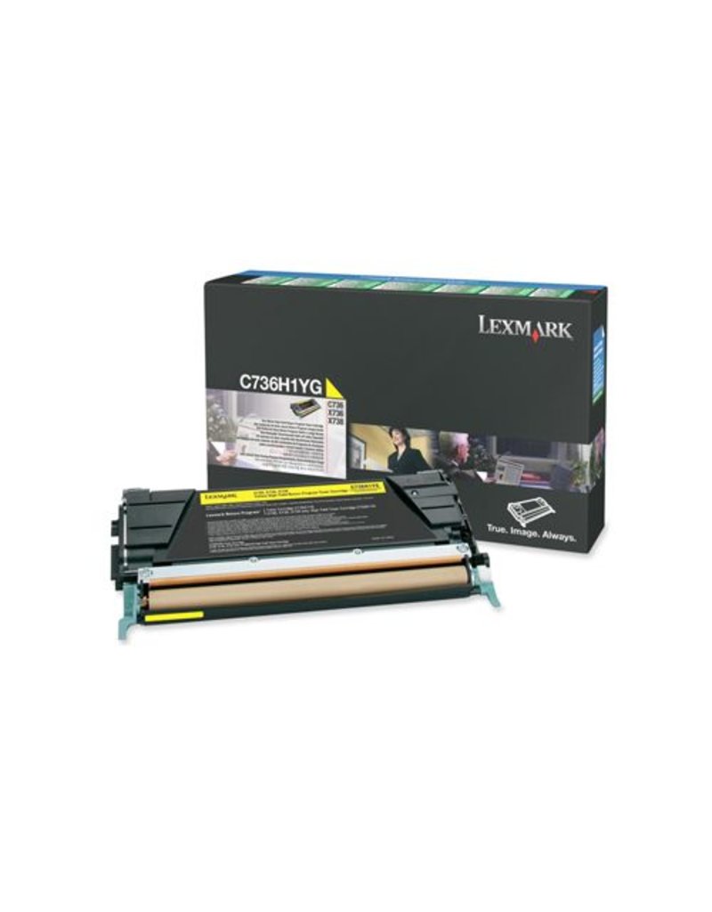 Lexmark Lexmark C736H1YG toner yellow 10000 pages return (original)